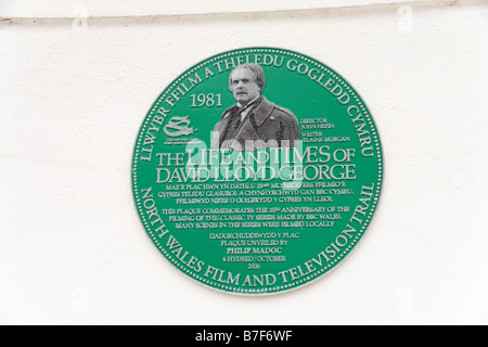 David Lloyd George Museum der ehemalige britische Premierminister in Llanystumdwy in der Nähe von Criccieth in Nord-Wales Stockfoto