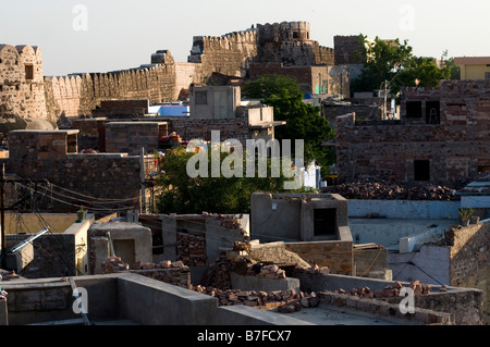 Die blaue Stadt Jodhpur. Rajasthan. Indien Stockfoto