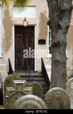 Der Friedhof in Charlestons St. Philip Episcopal Church. Stockfoto