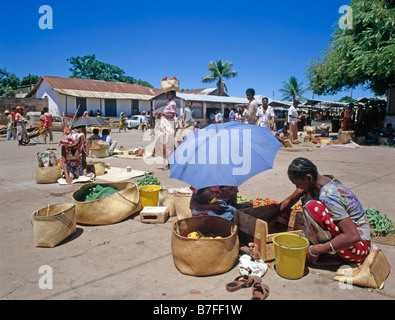 Madagaskar-Madagaskar-Afrika-Markt in Antananarivo Stadt Marche Tananarive Afrika Afrika Afrika Antananarivo Arme Basar Basar Stockfoto