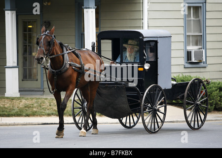 Amische Buggy, Lancaster County, Pennsylvania, USA Stockfoto