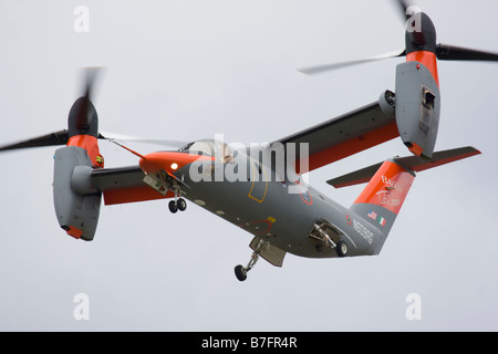 Bell/Agusta BA609 zivilen zweimotorigen Tiltrotor VTOL Flugzeug an der Farnborough International Airshow 2008, England, UK. Stockfoto