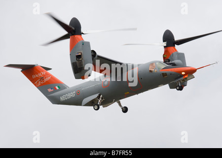 Bell/Agusta BA609 zivilen zweimotorigen Tiltrotor VTOL Flugzeug an der Farnborough International Airshow 2008, England, UK. Stockfoto