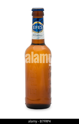 Efes Pilsener Bier amber Farbe schwindlig Premium Qualität Hopfen Stockfoto