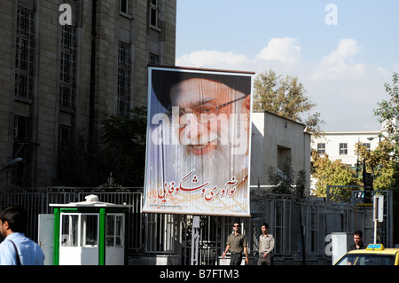 Wandbild Propaganda Politik politische Propaganda Slogan Teheran Iran Stockfoto