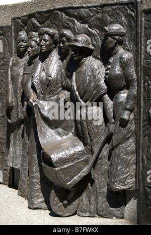 Kate Sheppard National Suffragetten Memorial, Oxford Terrace, Christchurch, Canterbury, Neuseeland Stockfoto