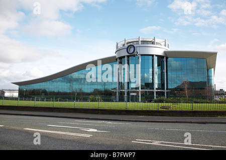 O2 Callcenter in Preston Brook Cheshire UK Stockfoto