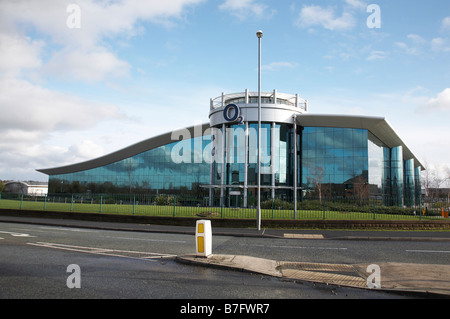 O2 Callcenter in Preston Brook Cheshire UK Stockfoto