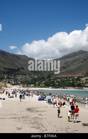 der Strand von Hout Bay-Kapstadt-Südafrika Stockfoto