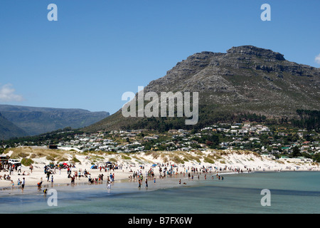 der Strand von Hout Bay-Kapstadt-Südafrika Stockfoto