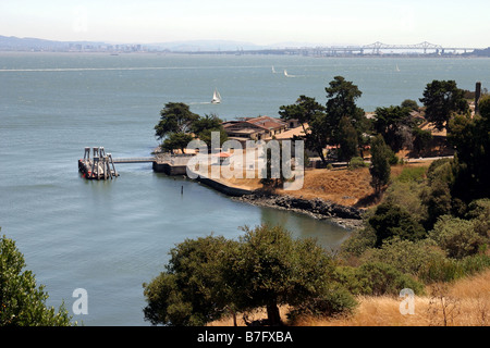 Ansicht des historischen Fort McDowell, Angel Island State Park, Kalifornien, USA, Nordamerika Stockfoto