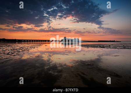 Hovercraft auf Ryde Sands, Isle Of Wight Stockfoto