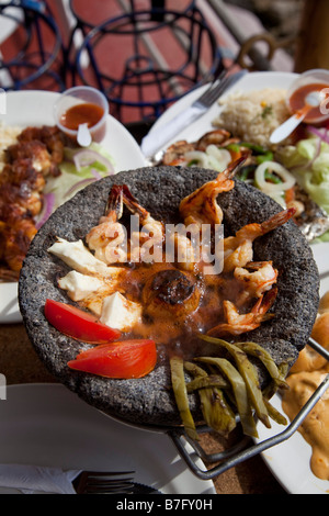 Garnelen Schale Mazatlan Sinaloa Mexiko Essen Mexikanisch Stockfoto