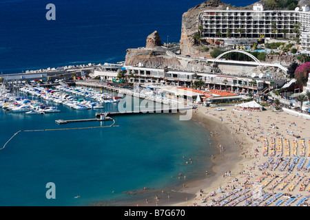 Puerto Rico auf Gran Canaria auf den Kanarischen Inseln. Stockfoto