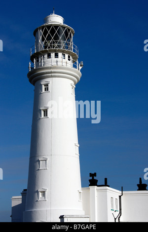 Flamborough Head Leuchtturm an der Küste von North Yorkshire im Vereinigten Königreich Stockfoto