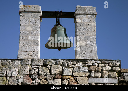 DER Nebel BELL SEWASTOPOL CRIMEA UKRAINE CHERSONES SEWASTOPOL Krim 10. März 2008 Stockfoto