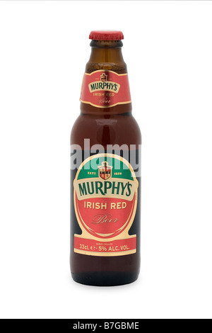 Murphy rote Irisches Bier Irland schwindlig dunkle Bernsteinfarbe aktualisieren Hopfen hergestellt Stockfoto