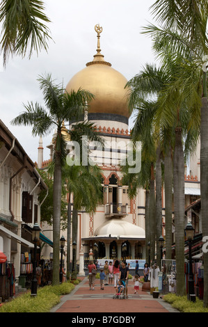 Masjid Sultan (Sultansmoschee) im Bezirk Kampong Glam, Singapur Stockfoto