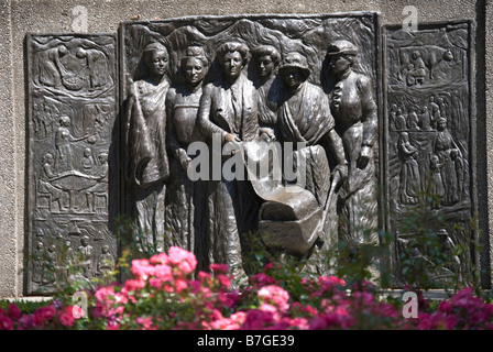 Kate Sheppard National Suffragetten Memorial, Oxford Terrace, Christchurch, Canterbury, Neuseeland Stockfoto