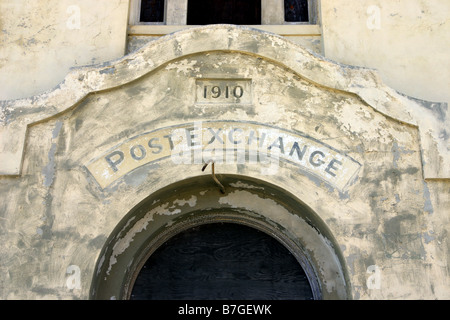 Historischen Fort McDowell Post Exchange, Angel Island State Historic Park, Kalifornien, USA, Nordamerika. Stockfoto