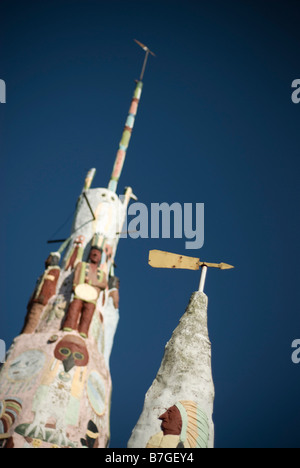 Ed Galloway Totem Pole Park, Foyil, Oklahoma, USA. Stockfoto