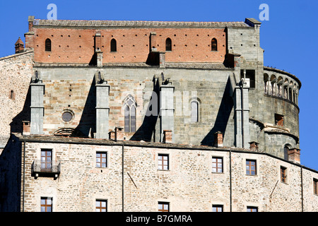 Die Sacra di San Michele, manchmal als Saint Michael's Abbey, auf der Südseite des Val gelegen bekannt Stockfoto