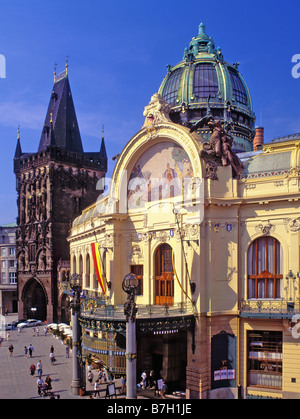 TSCHECHISCHE REPUBLIK-PRAG MUNICIPAL HOUSE Stockfoto