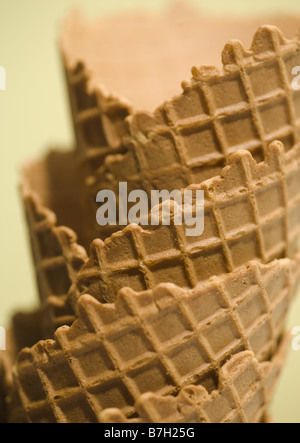 Waffelkegeln Stockfoto