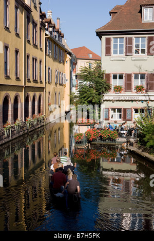 Punt am Fluss Lauch Stockfoto