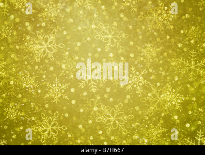 Schneekristalle Stockfoto