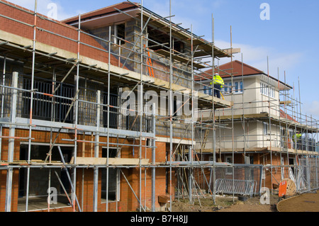 neue Wohnungen Häuser unter Bau Baustelle Stockfoto