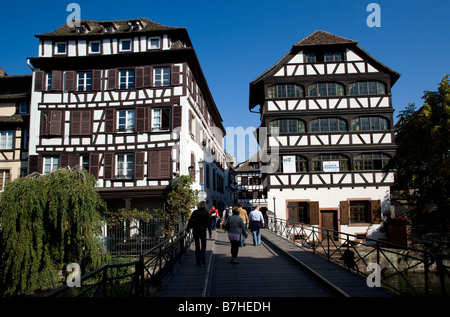 Das Viertel Petite France und La Petite France in der Altstadt Stockfoto