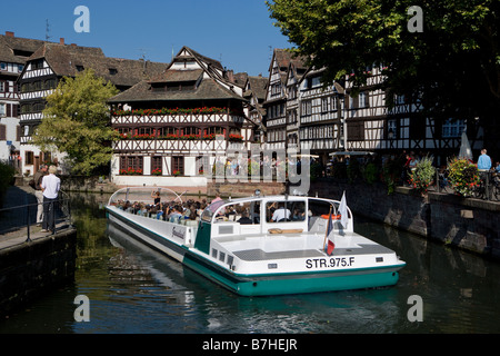 Das Viertel Petite France und La Petite France in der Altstadt Stockfoto