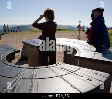 Der Hohneck ist die dritte höchste Berg in den Vogesen mit 1363 m Stockfoto