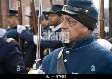 Bürgerkrieg Reenactors Stockfoto