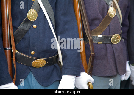 Bürgerkrieg Reenactors Stockfoto