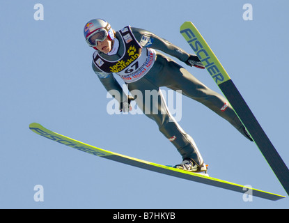 SCHLIERENZAUER Gregor Österreich Int Vierschanzentournee Qualifikation Garmisch Partenkirchen 31 12 2008 Stockfoto