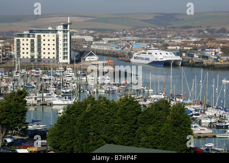 Hafen von Newhaven, East Sussex, UK Stockfoto