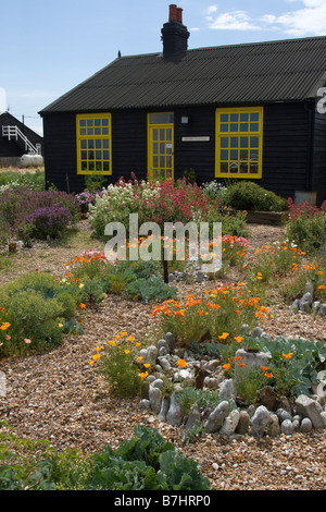 Derek Jarmans Cottage Dungeness Kent Stockfoto