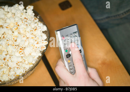 Kanal-Wechsler und Popcorn, b.c. Stockfoto