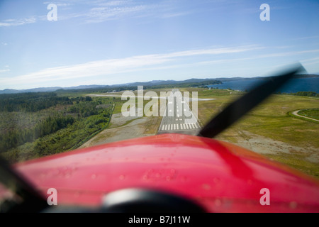 Flughafen Port Hardy, Vancouver Island, British Columbia, Kanada Stockfoto