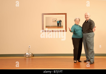 Älteres paar tanzen, Regina, Saskatchewan Stockfoto