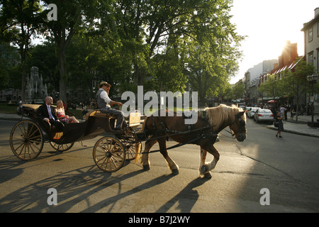 Wagen-Sightseeing-Trip, Quebec Stadt, Quebec, Kanada Stockfoto