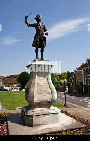 Statue von James Wolfe Westerham Kent England UK Stockfoto