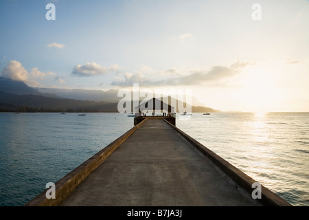 Sonnenuntergang über Hanalei Bay Kaua ' i Hawaii USA Stockfoto