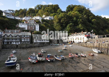 Die historischen Fischerdorfes Dorf Clovelly in North Devon England UK Stockfoto