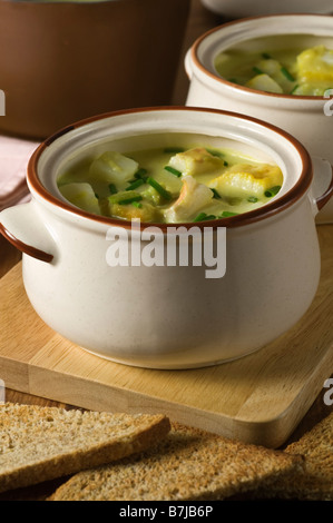 Cullen Skink Fischsuppe Scotland UK Stockfoto
