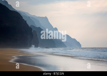 Na Pali Küste vom Kalalau Strand Na Pali Coast State Park Kaua ' i Hawaii USA Stockfoto