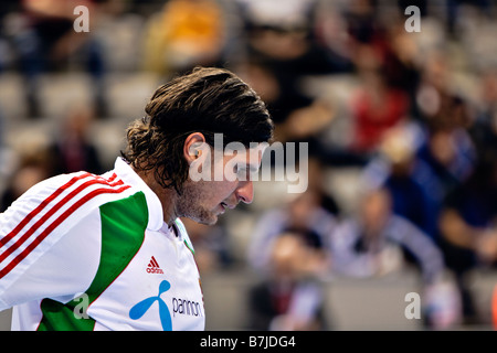 Handball Weltmeisterschaft der Herren 2009 in Kroatien Ungarn Spieler Laszlo Nagy Stockfoto