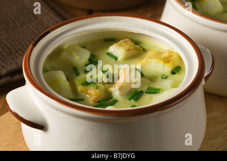 Cullen Skink Fischsuppe Scotland UK Stockfoto